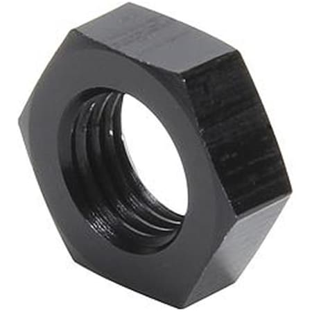 Allstar Performance -4 AN Male to 4 AN Male Bulkhead Nuts; Black, 2PK ALL50099